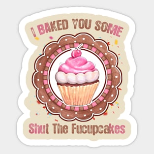 Funny And Cute Cupcake Meme Sticker